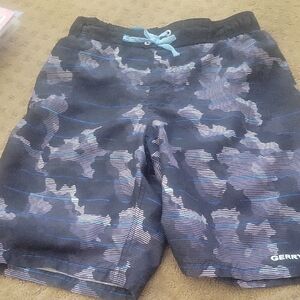 Gerry Black and Blue Camo Swim Shorts